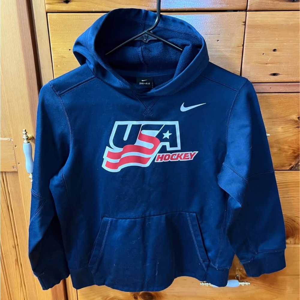 Nike Kids Navy USA Hockey Hoodie